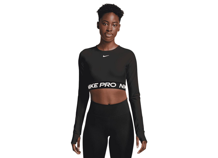 Nike Pro Dri-FIT korte top zwart dames