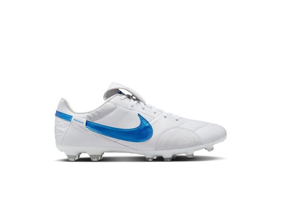 Nike Premier 3 low top FG voetbalschoen wit/signal blue