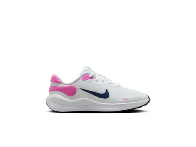 Nike Revolution 7 loopschoen wit/playful pink/navy KIDS