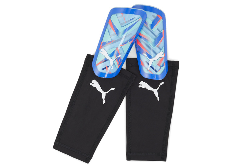 Puma ULTRA Flex Sleeve scheenbeschermers bluemazing/electric peppermint