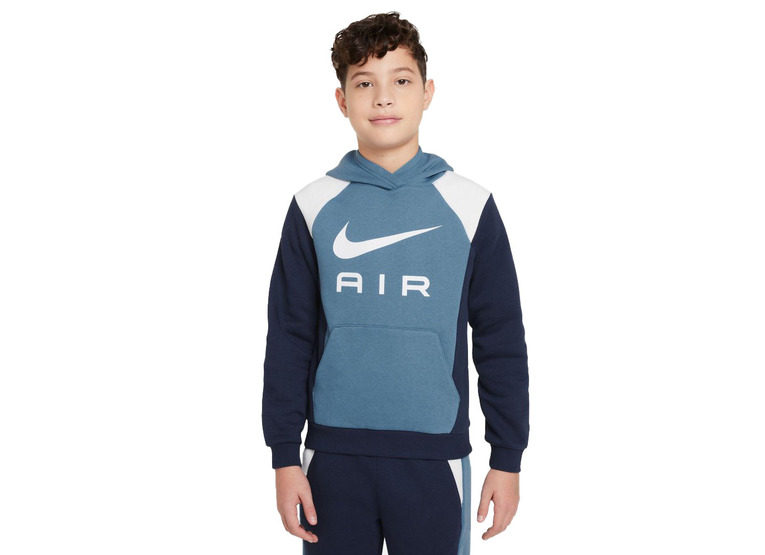 Nike Air hoodie aegean storm/midnight navy/wit KIDS