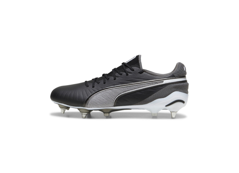 Puma King Ultimate MxSG voetbalschoen zwart/wit/cool dark gray