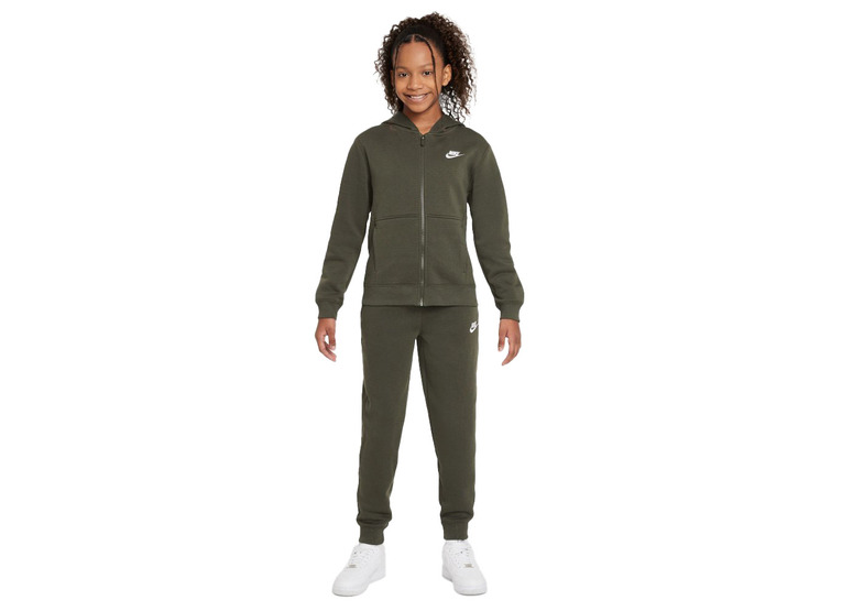 Nike Sportswear Club Fleece trainingspak olijfgroen KIDS