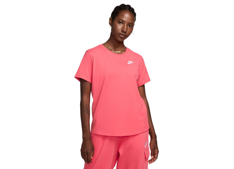 Nike Sportswear Club essentials T-shirt roze dames