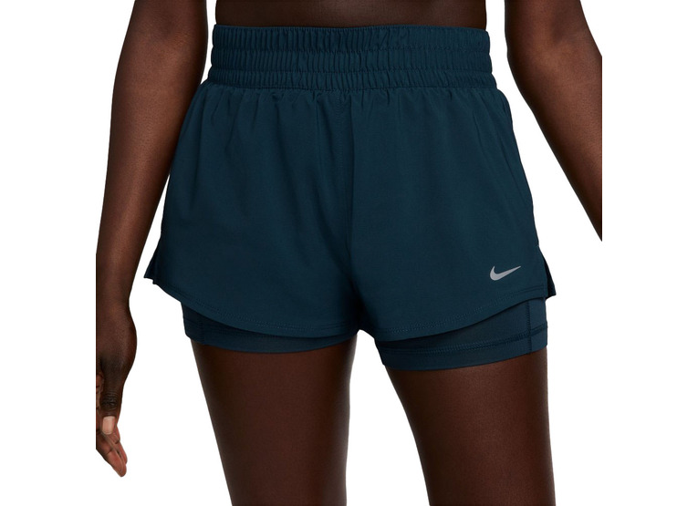 Nike One Dri-FIT mid-rise tennisshort navy dames