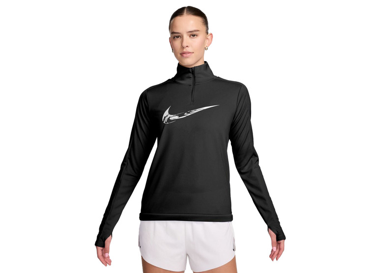 Nike Swoosh Dri-FIT sweatshirt zwart dames