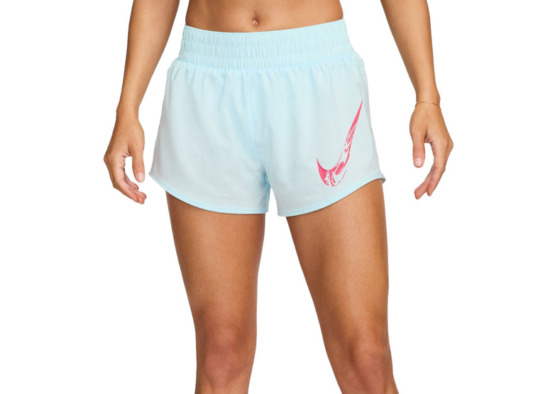 Nike One Dri-FIT short glacier blue/aster pink dames