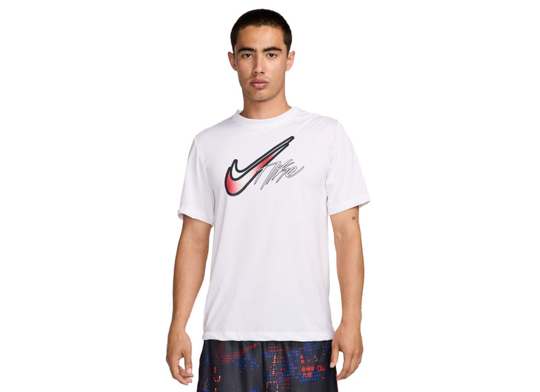 Nike Dri-FIT basketbal T-shirt wit heren