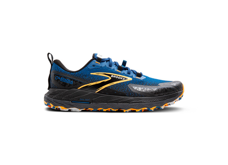 Brooks Cascadia 18 trailschoen blue sapphire/zwart/oranje heren