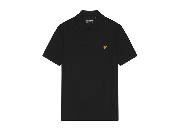 Lyle & Scott plain polo shirt zwart heren