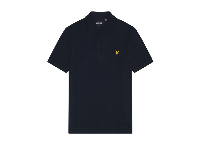 Lyle & Scott plain polo shirt dark navy heren