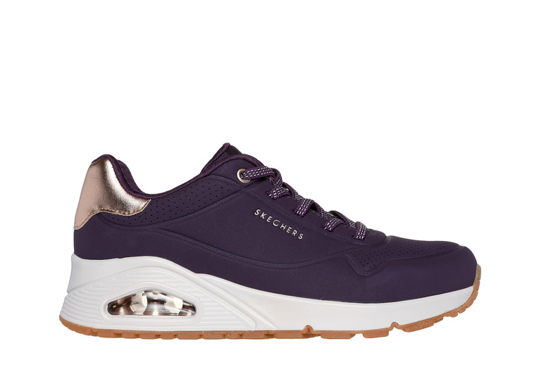 Skechers Uno Shimmer away sneaker donker purper dames