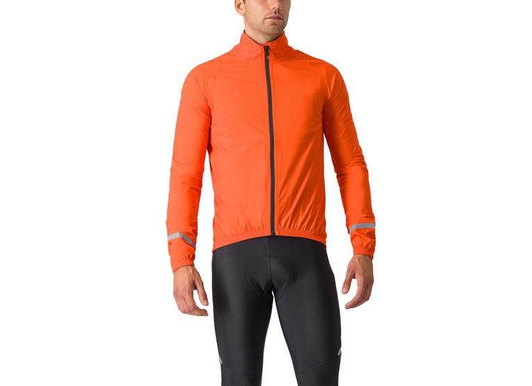 Castelli Emergency 2 rain jacket brilliant orange heren