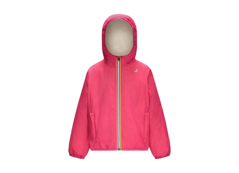 K-Way P. Le Vrai 3.0 claude orsetto winterjas fuchsia magenta KIDS