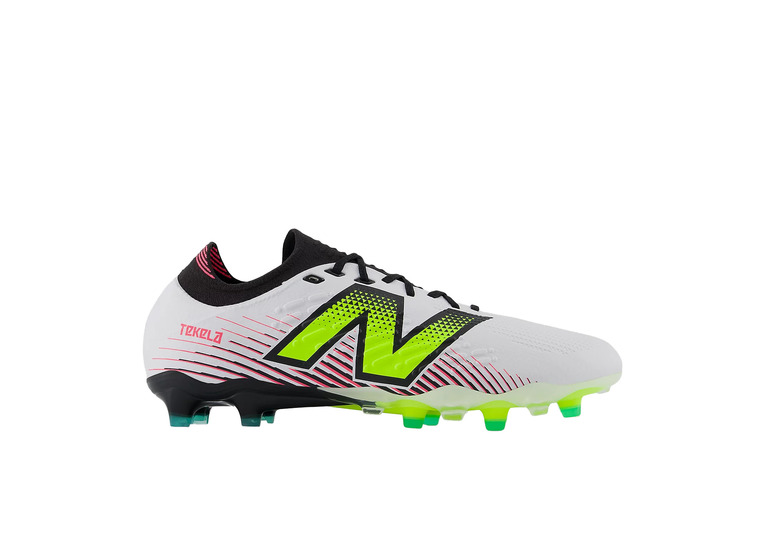 New Balance Tekela Pro low laced FG V4+ voetbalschoen wit/hi-lite/zwart