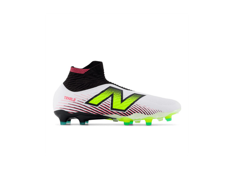 New Balance Tekela Pro FG V4+ voetbalschoen wit/hi-lite/zwart