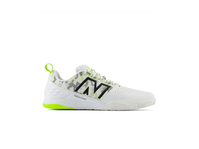 New Balance Audazo Command V6 IN voetbalschoen wit/hi-lite/zwart