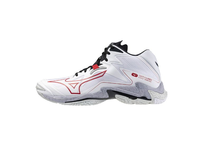 Mizuno Wave Lightning Z8 Mid volleybalschoen wit/zwart/rood heren