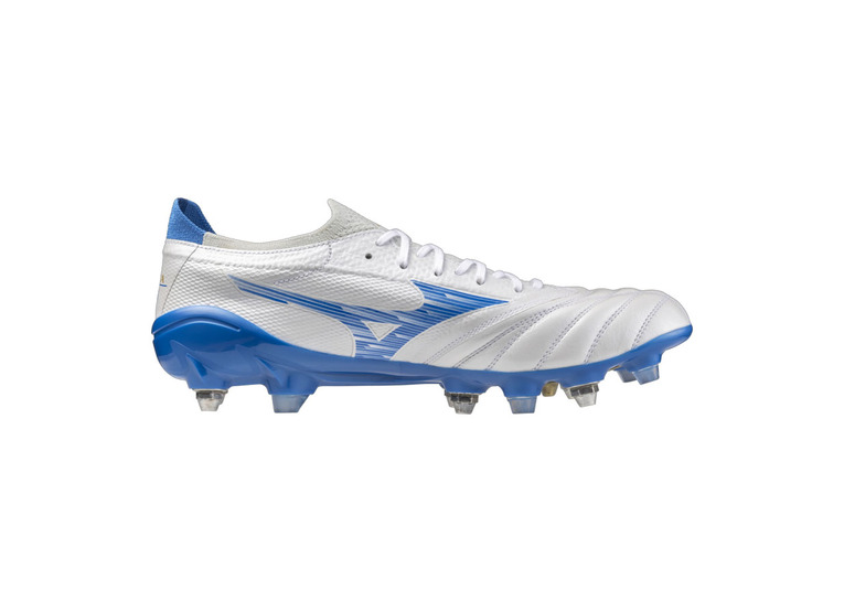 Mizuno Morelia Neo IV beta elite mix voetbalschoen wit/laser blue