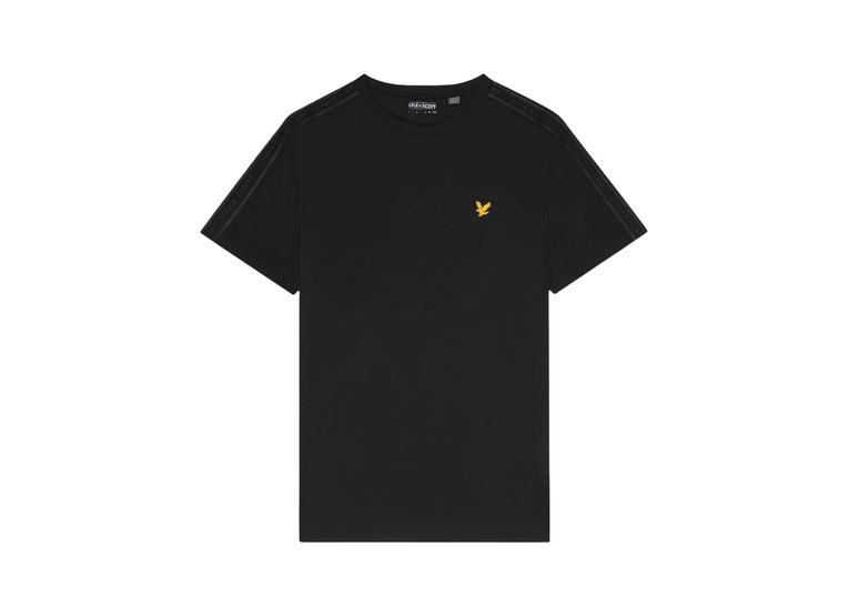 Lyle & Scott Sports tape T-shirt jet black heren