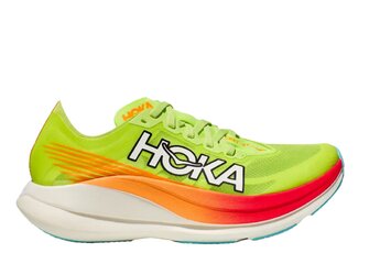 Hoka Rocket X 2 loopschoen lettuce/solar flare heren