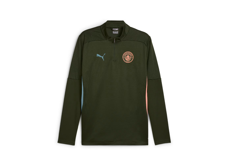 Puma Manchester City trainingstop met kwartrits myrtle/bold blue heren