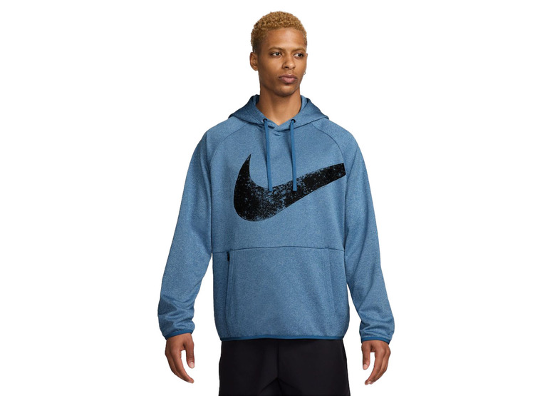 Nike Therma-FIT Swoosh hoodie blauw heren