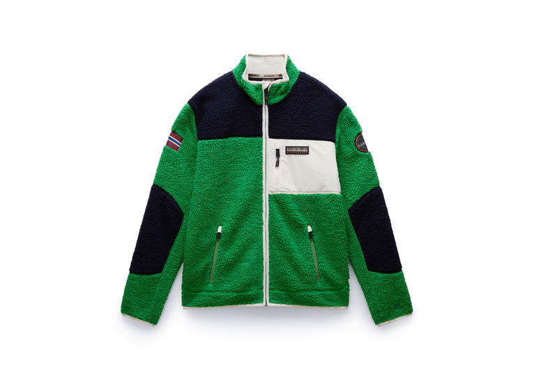 Napapijri Yupik fleece green kelly heren