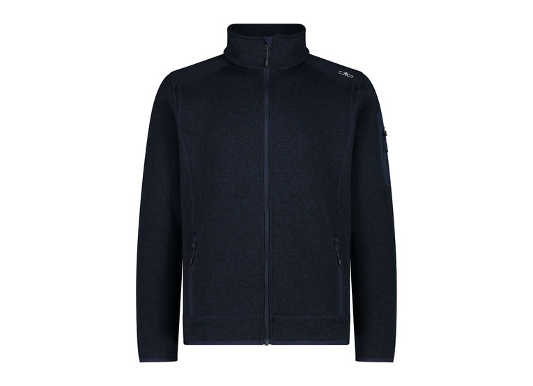 CMP melange knit-tech heavy fleece blauw/antraciet heren