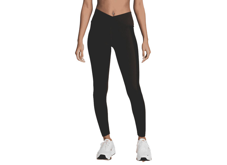 Nike One Wrap 7/8 legging met hoge taille zwart dames