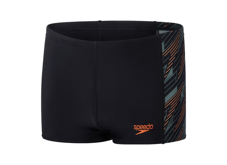 Speedo HyperBoom panel zwembroek zwart/groen KIDS