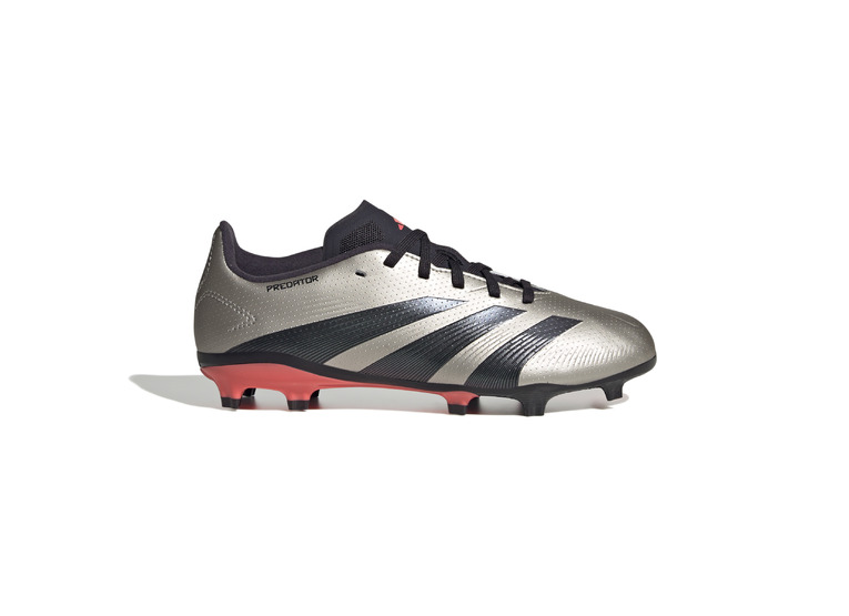 Adidas Predator league FG voetbalschoen platinum metallic/aurora zwart KIDS