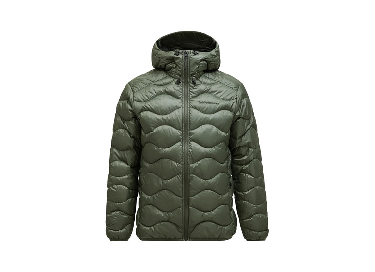 Peak Performance Helium down hood jacket pine needle heren