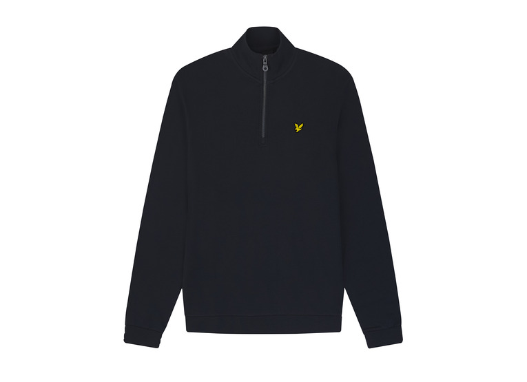 Lyle & Scott Loopback 1/4 zip sweatshirt dark navy heren