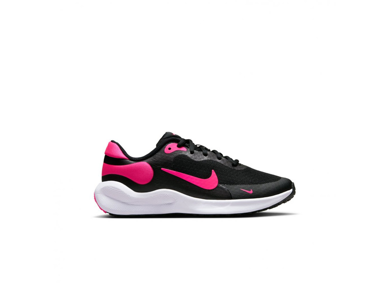 Nike Revolution 7 loopschoen zwart/wit/hyper pink KIDS