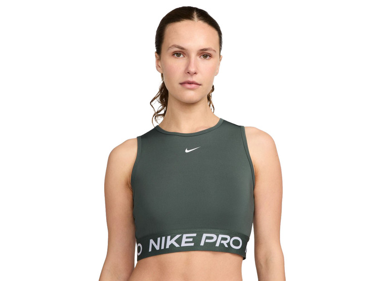 Nike Pro Dri-FIT korte tanktop vintage green dames