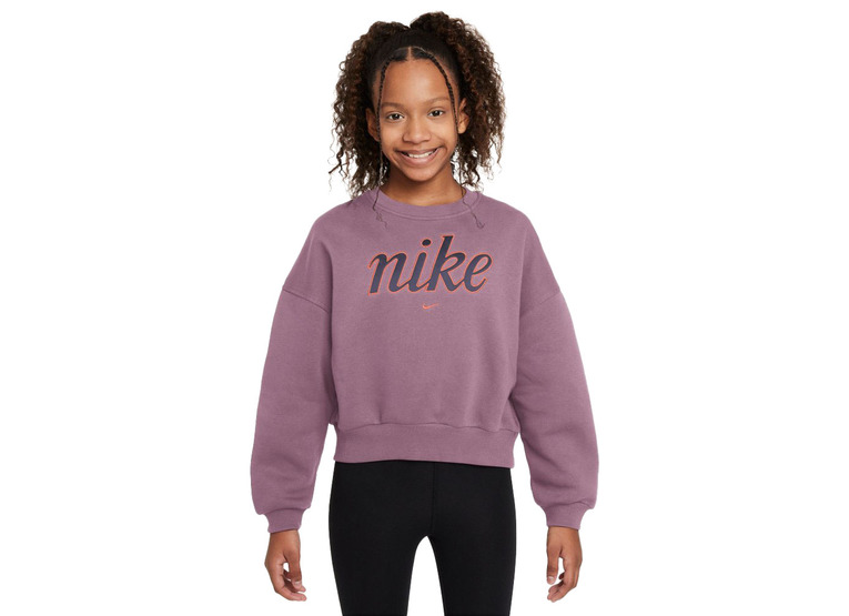 Nike Sportswear Club fleece sweatshirt paars meisjes