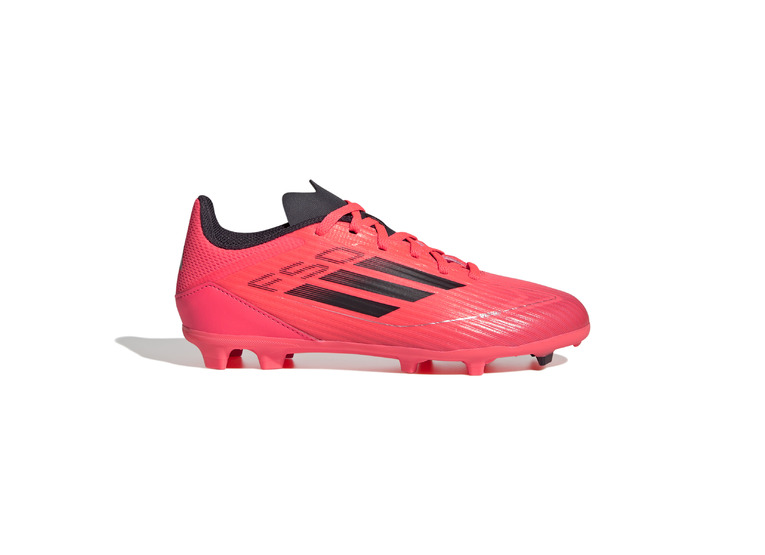 Adidas F50 League FG/MG voetbalschoen turbo/aurora zwart KIDS