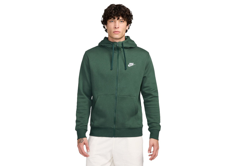 Nike Sportswear club fleece FZ hoodie groen heren