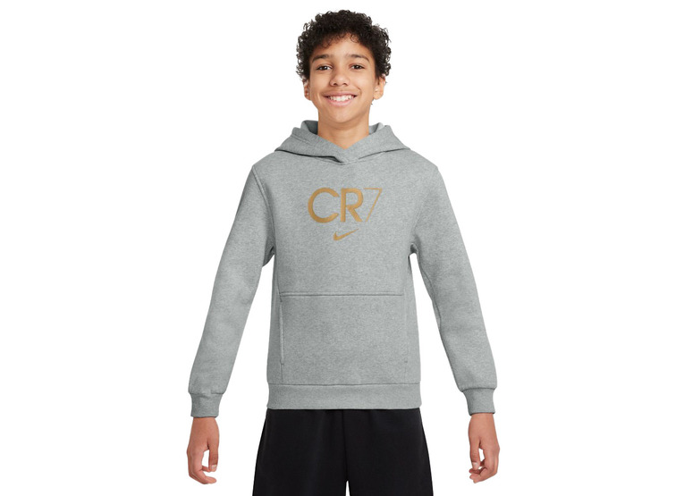 Nike CR7 club fleece hoodie grijs KIDS