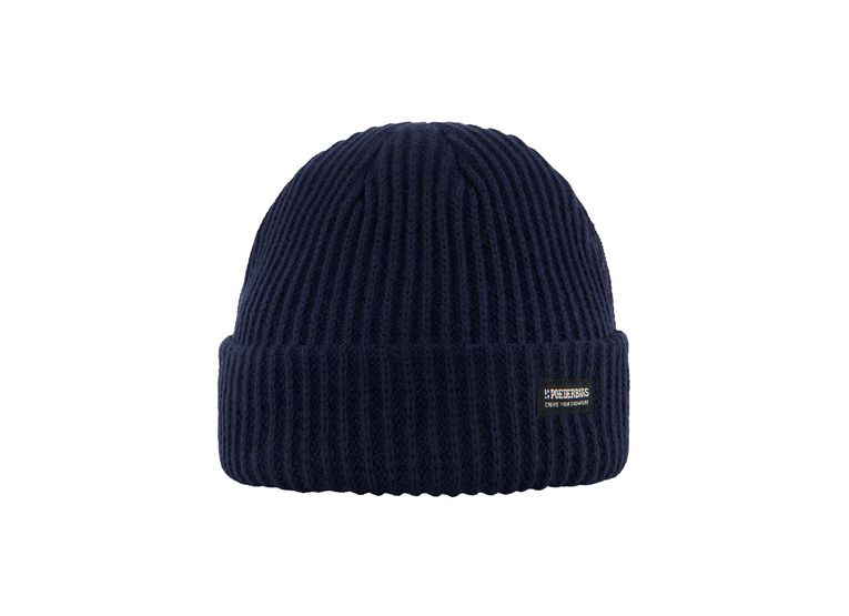 Poederbaas Royal rib beanie navy unisex