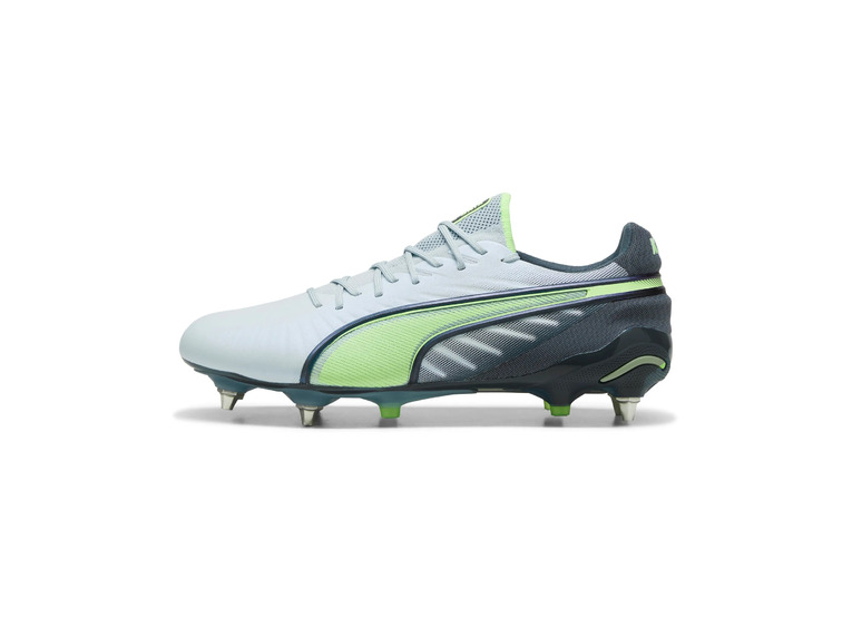 Puma King Ultimate MxSG voetbalschoen wit/bluemazing/flat light grey