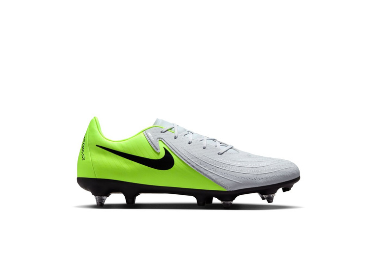 Nike Phantom GX 2 academy SG low-top voetbalschoen met silver/volt/zwart