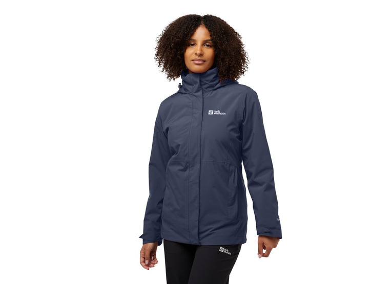 Jack Wolfskin Rotwand 3-in-1 jacket graphite dames