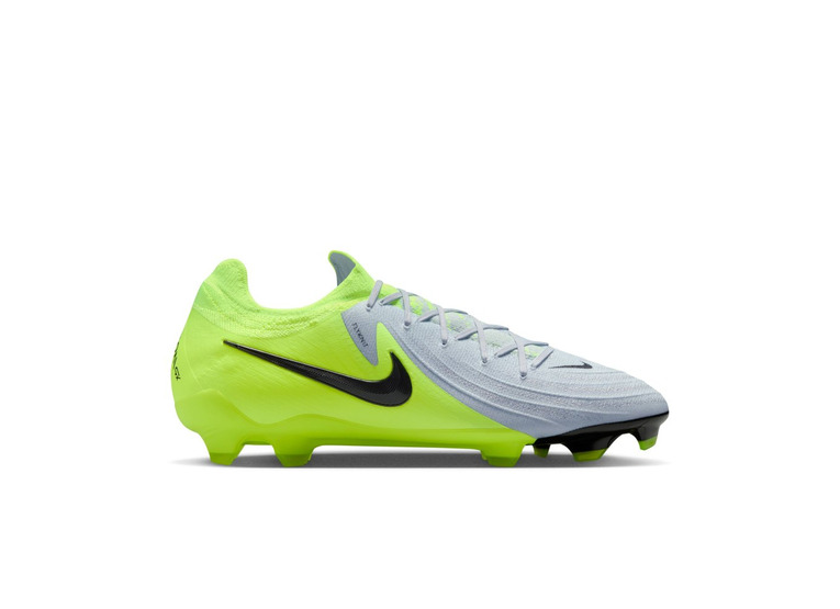 Nike Phantom GX 2 Pro low top FG voetbalschoen met silver/volt/zwart