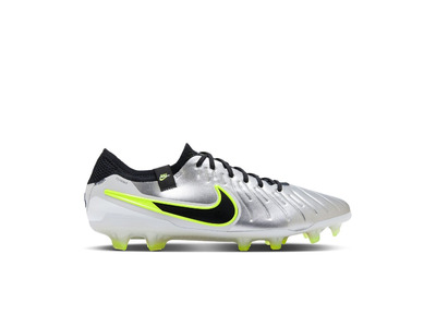 Nike Tiempo Legend 10 elite low-top voetbalschoen met silver/volt/zwart