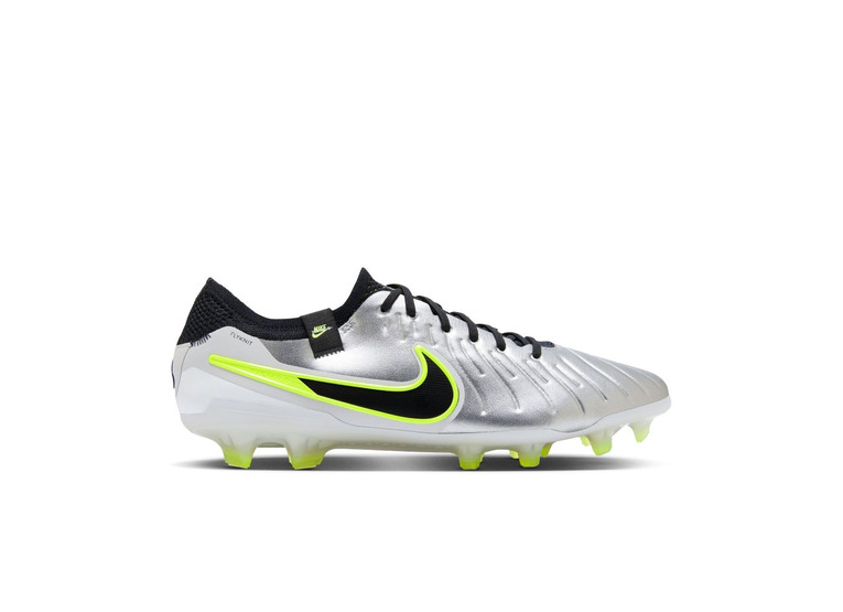 Nike Tiempo Legend 10 elite low-top voetbalschoen met silver/volt/zwart