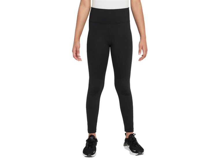 Nike One Dri-FIT legging met hoge taille zwart/volt meisjes