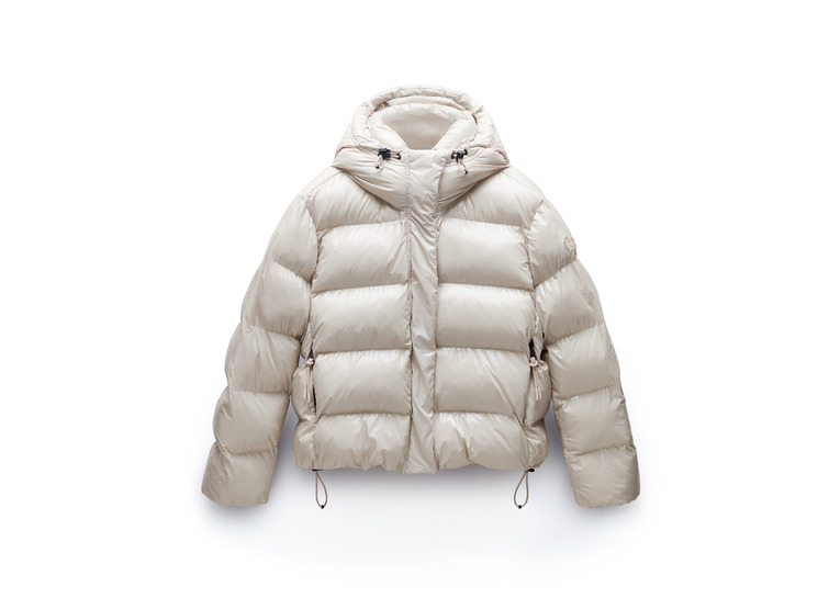 Napapijri Glane pufferjack beige/zilver dames