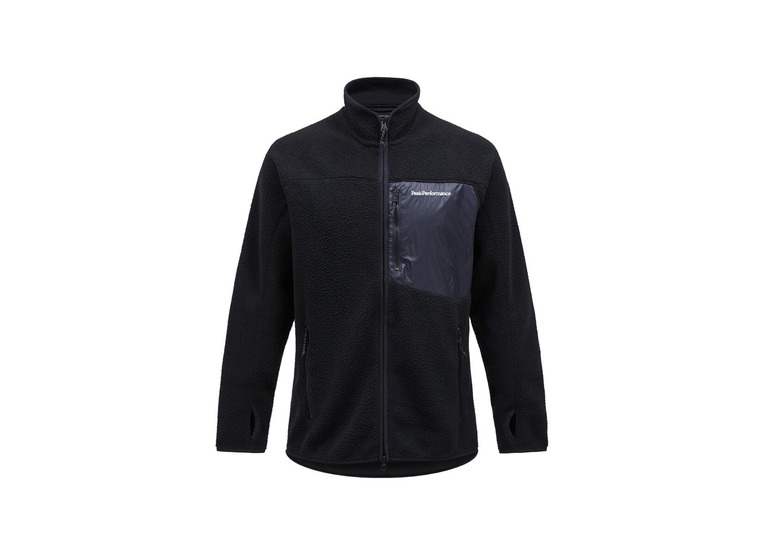 Peak Performance pile zip jacket zwart heren